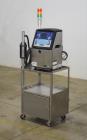 Used Video Jet Ink Jet Coding Machine, Model 1510. Capable of speeds up to 279 m/min (914 ft/min). Has a single print head with up to five lines of type. Communications: Ethernet and RS-232 Serial. 1...